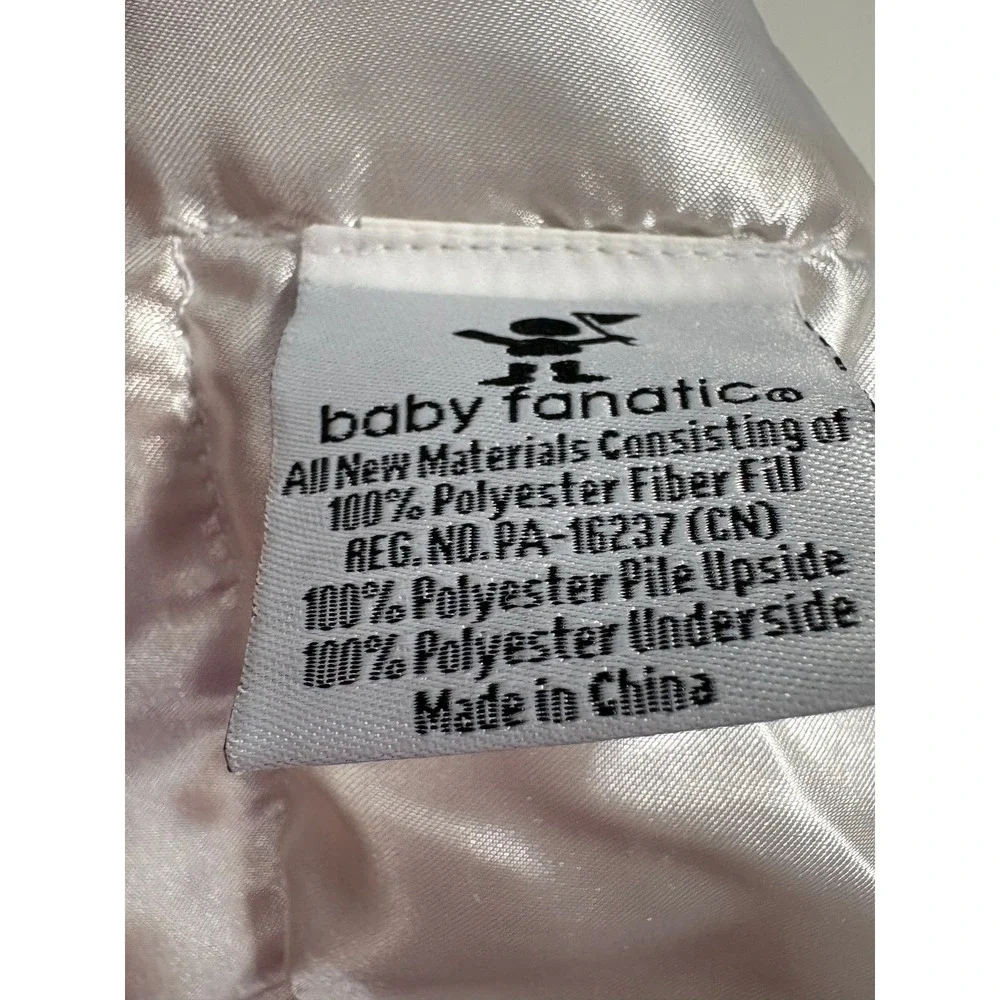 Baby Fanatic Tampa Bay Buccaneers NFL Security Bear Plush Blanket Tan White‎ NEW